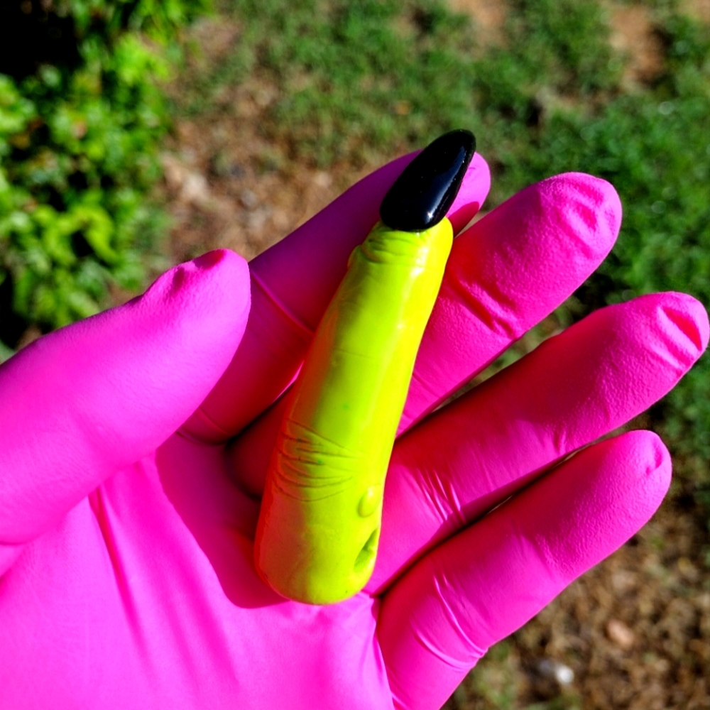 Spooky witch finger pendant